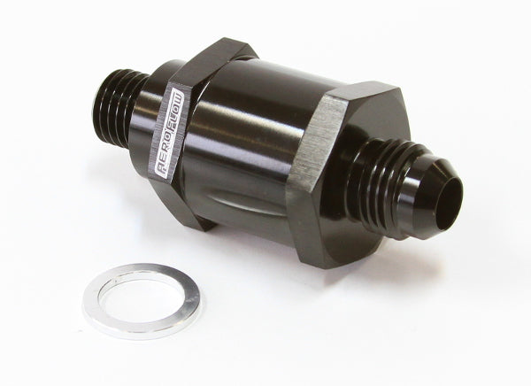 EFI Fuel Pump Check Valve -6AN (M12 x 1.5mm)    Black Finish