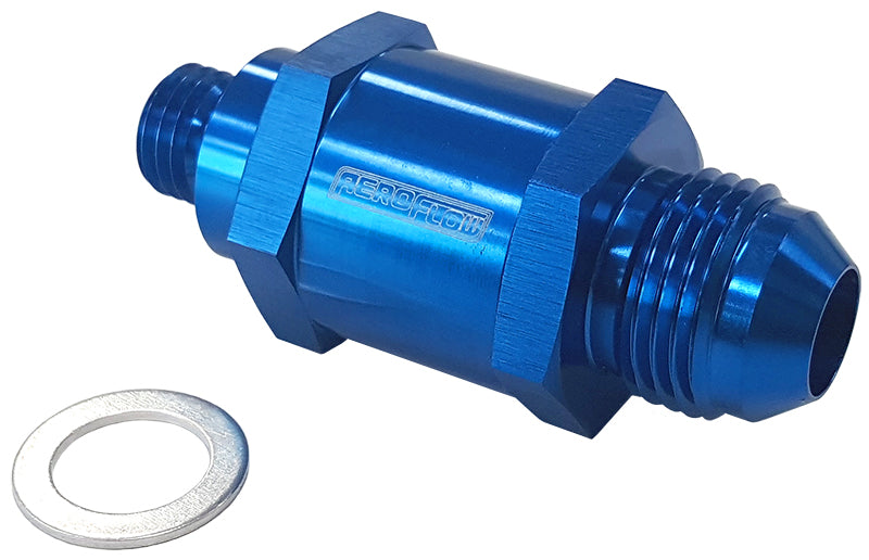EFI Fuel Pump Check Valve -8AN (M12 x 1.5mm)    Blue Finish
