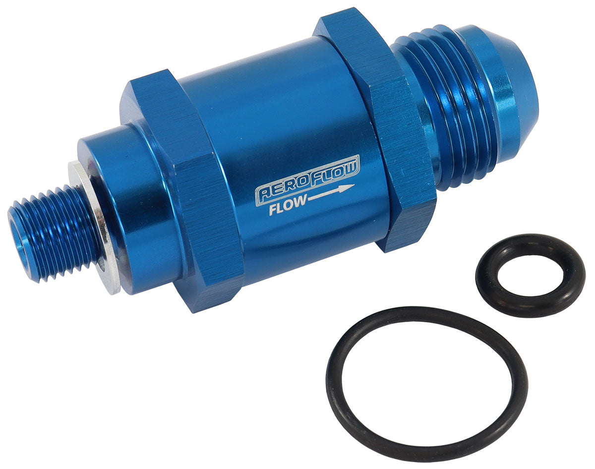 EFI Fuel Pump Check Valve -6AN (M10 x 1.00mm)    Blue Finish
