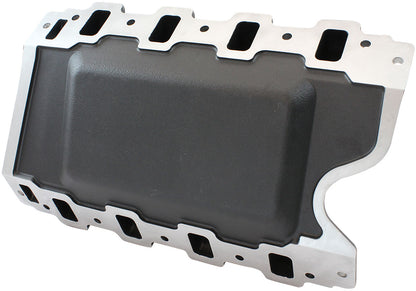 Holden 304 Air Gap Dual Plane Intake Manifold, Black Finish   1500 - 6500 RPM, Square Bore Carburettor Pad, Non-EGR