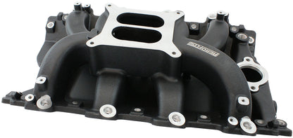 Holden 304 EFI Air Gap Dual Plane Intake Manifold, Black Finish   1500 - 6500 RPM, Square Bore Carburettor Pad, Non-EGR