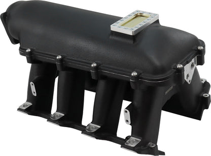 Aeroflow GM LS Cathedral Port Hi Rise EFI Modular Intake Manifold, Black Finish   Suit 102mm/105mm Throttle Body & 14mm Short & Full Length Injectors