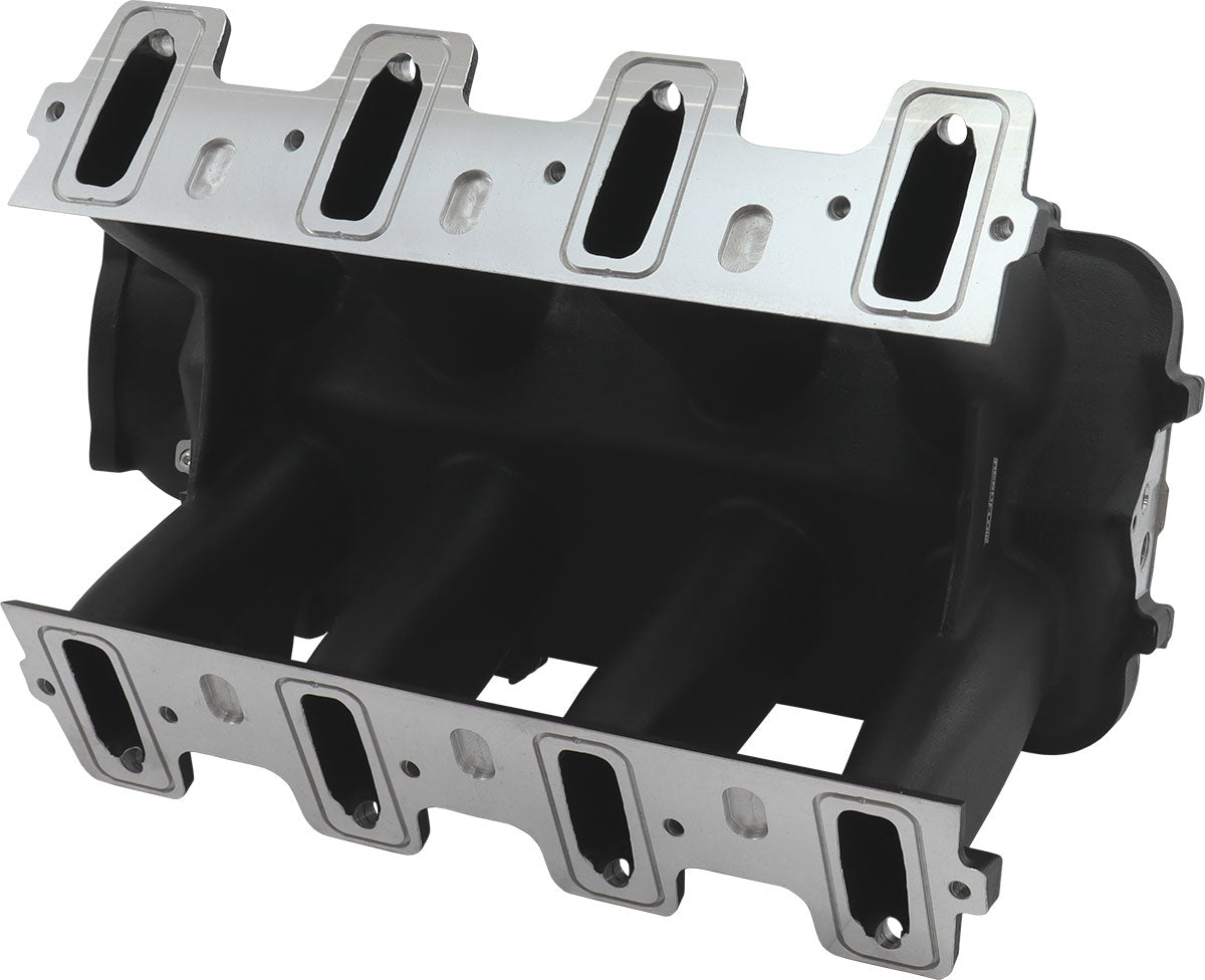 Aeroflow GM LS Cathedral Port Hi Rise EFI Modular Intake Manifold, Black Finish   Suit 102mm/105mm Throttle Body & 14mm Short & Full Length Injectors