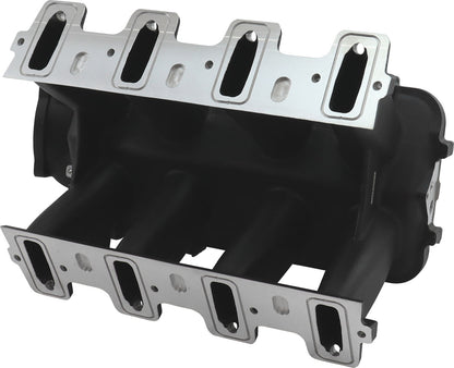 Aeroflow GM LS Cathedral Port Hi Rise EFI Modular Intake Manifold, Black Finish   Suit 102mm/105mm Throttle Body & 14mm Short & Full Length Injectors