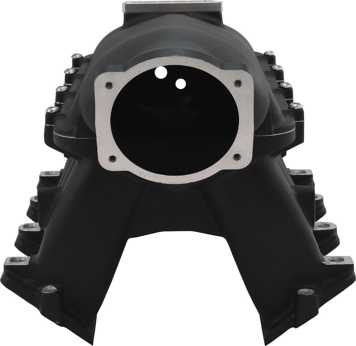 Aeroflow GM LS Cathedral Port Hi Rise EFI Modular Intake Manifold, Black Finish   Suit 102mm/105mm Throttle Body & 14mm Short & Full Length Injectors