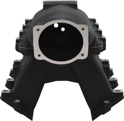 Aeroflow GM LS Cathedral Port Hi Rise EFI Modular Intake Manifold, Black Finish   Suit 102mm/105mm Throttle Body & 14mm Short & Full Length Injectors