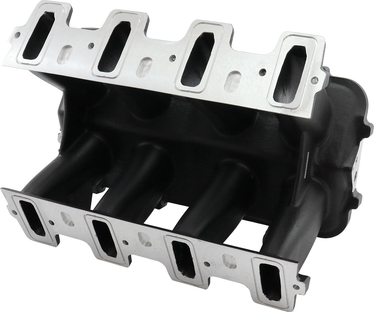Aeroflow Hi Rise NON-EFI GM LS Cathedral Port Intake Manifold Base, Black Finish   Suit Modular Intake Manifolds