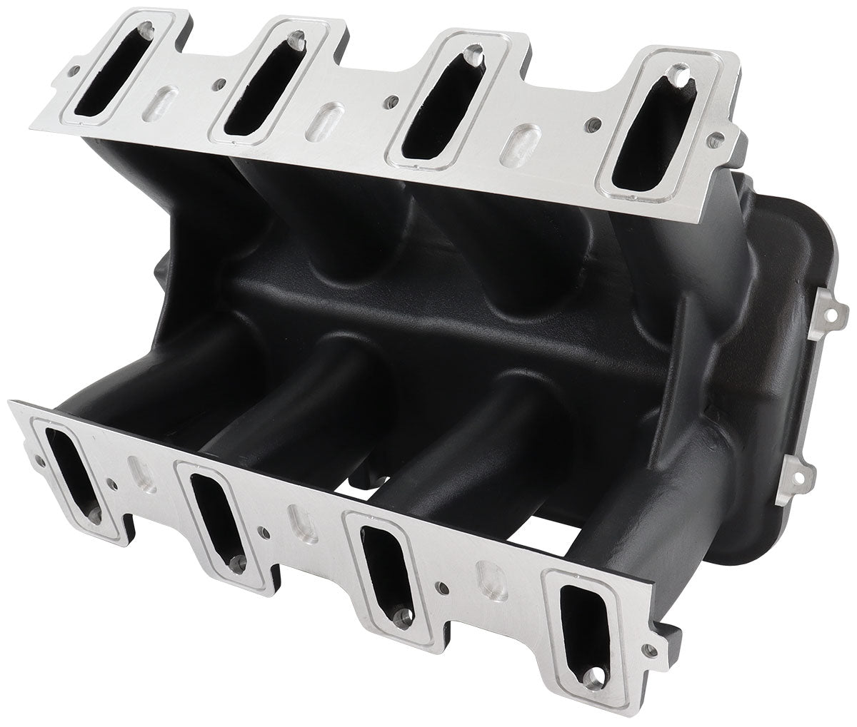 Aeroflow Hi Rise EFI GM LS Cathedral Port Intake Manifold Base, Black Finish   Suit Modular Intake Manifolds
