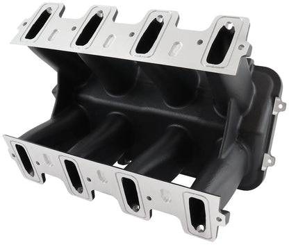 Aeroflow Hi Rise EFI GM LS Cathedral Port Intake Manifold Base, Black Finish   Suit Modular Intake Manifolds