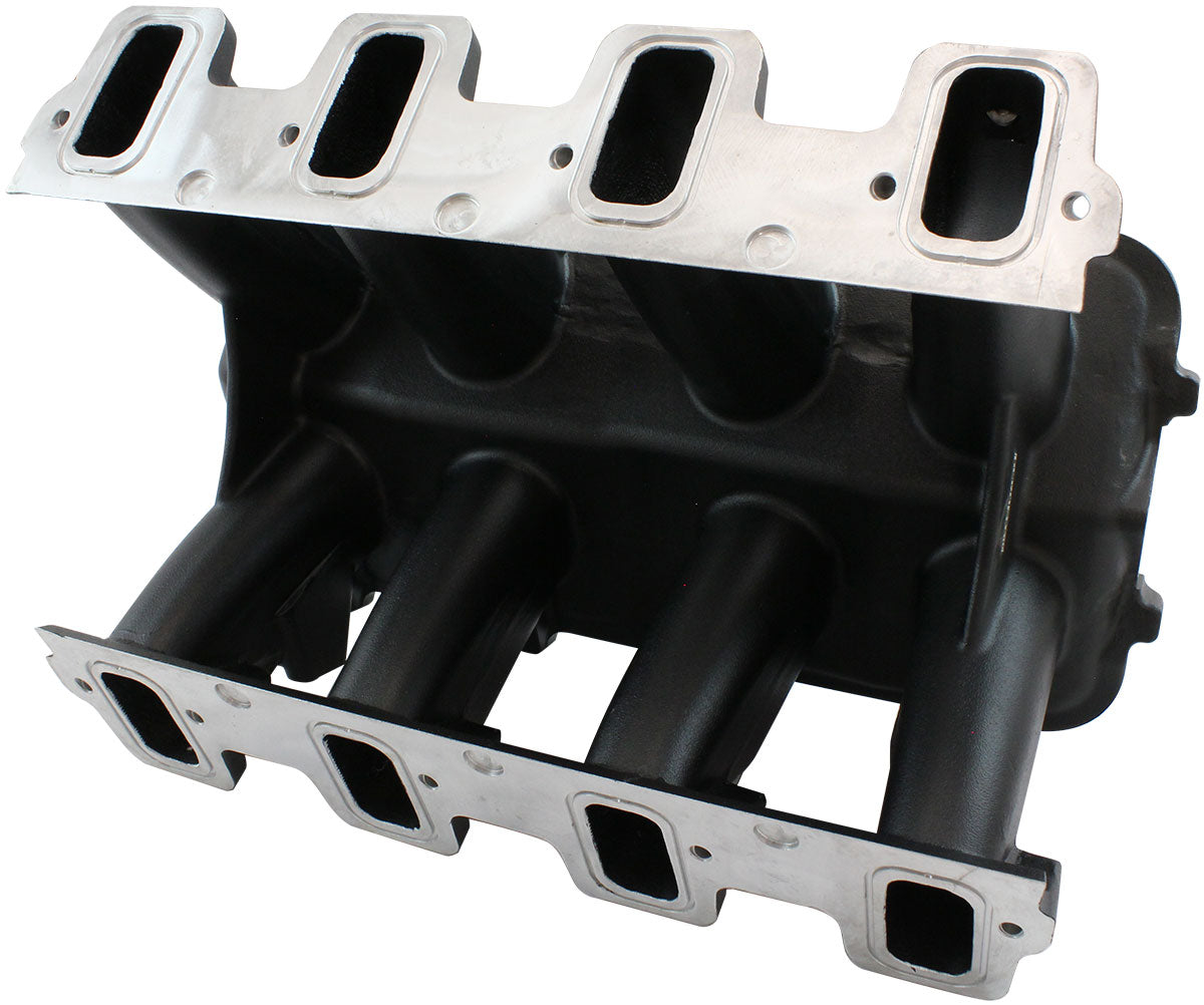 Hi Rise NON-EFI GM LS Rectangle Port Intake ManifoldBase, Black Finish   Suit Modular Intake Manifolds