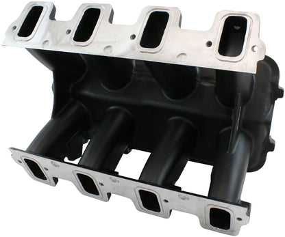 Hi Rise NON-EFI GM LS Rectangle Port Intake ManifoldBase, Black Finish   Suit Modular Intake Manifolds