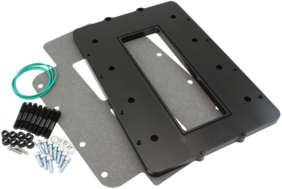 Aeroflow Top Plate with Supercharger Flange For Modular Intake Manifolds, Black Finish  Suit 6-71 & 8-71 Blowers
