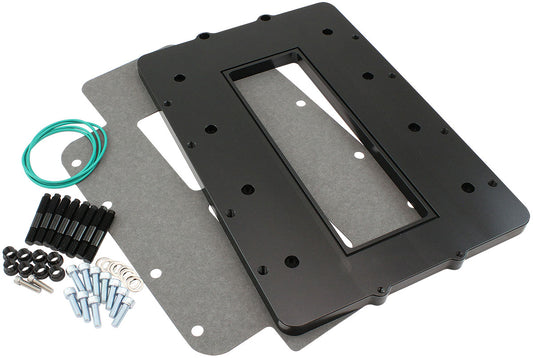 Aeroflow Top Plate with Supercharger Flange For Modular Intake Manifolds, Black Finish  Suit 6-71 & 8-71 Blowers