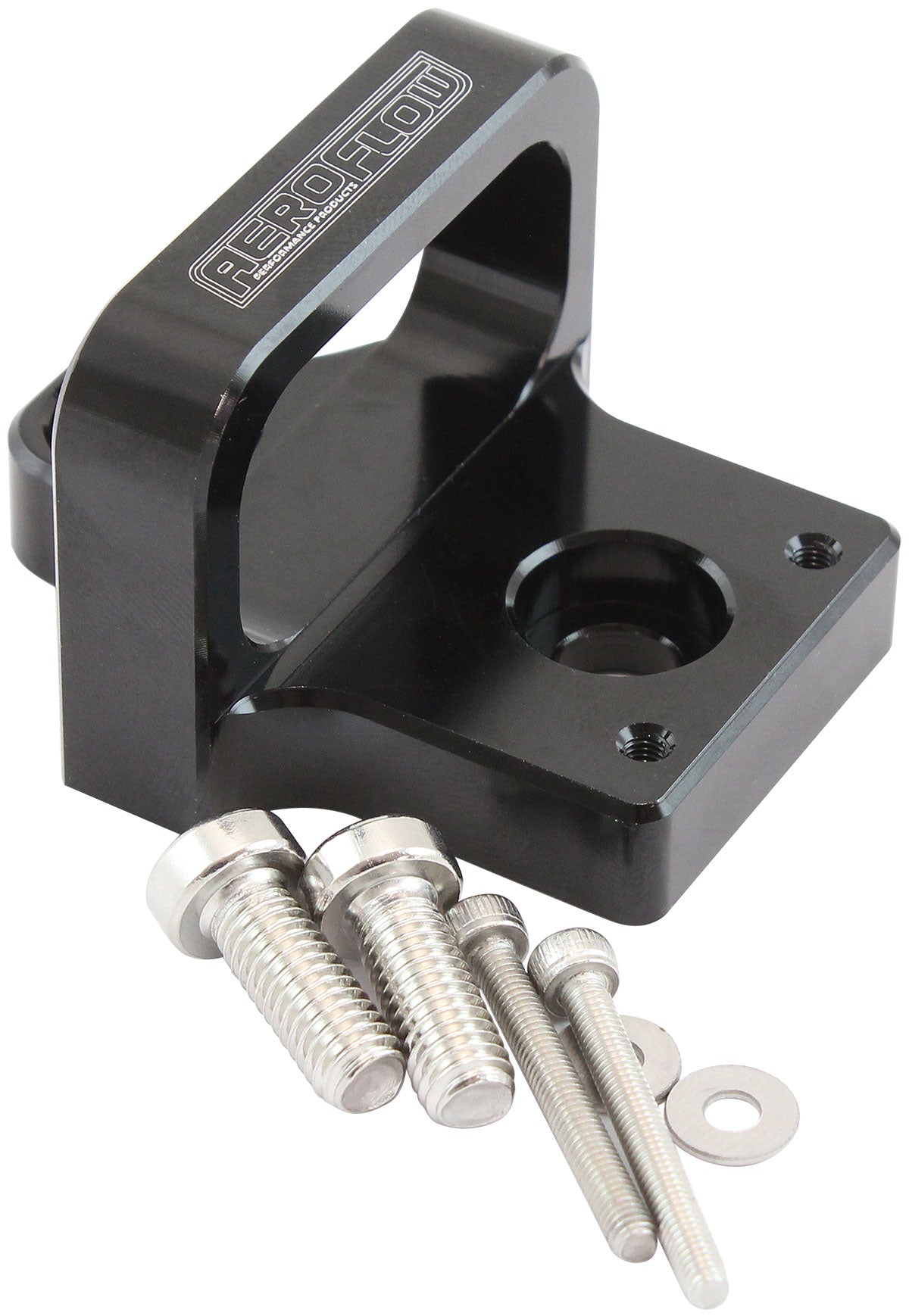 3 Port Boost Solenoid Sensor Mounting Bracket   Black Finish