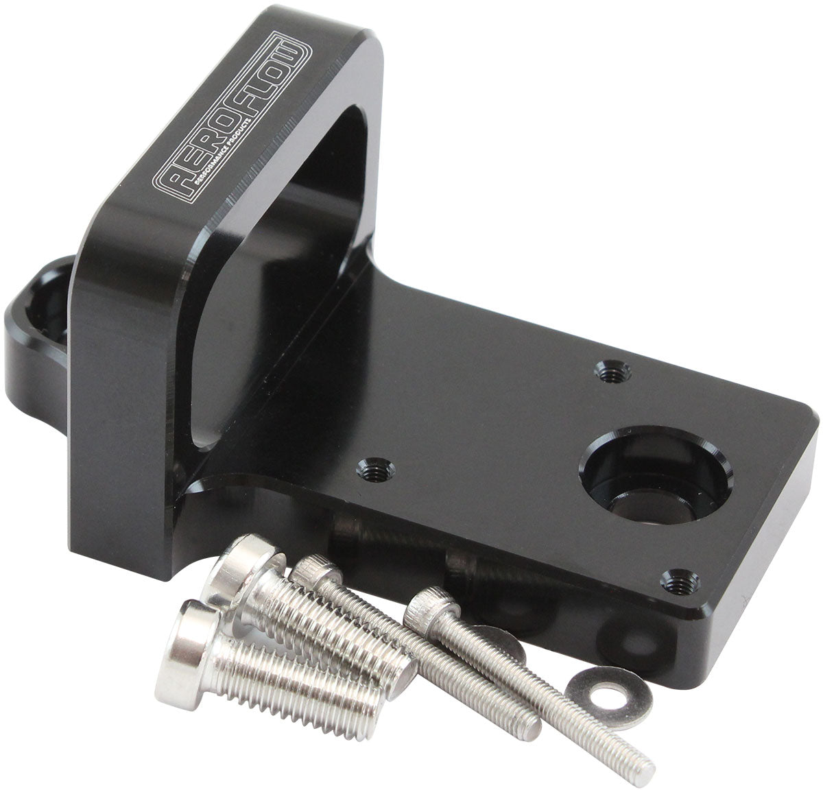 4 Port Boost Solenoid Sensor Mounting Bracket   Black Finish