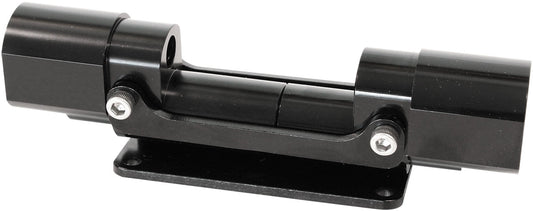 Aeroflow Flex Fuel/E85 Content Sensor Bypass Block   Black Finish, -10ORB Ports