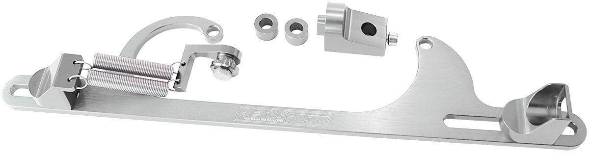 Billet Throttle Cable Bracket 4150 Style    Silver Finish