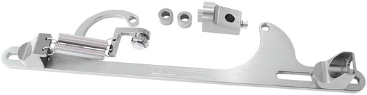 Billet Throttle Cable Bracket 4150 Style    Silver Finish
