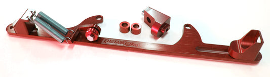 Billet Throttle Cable Bracket 4500 Dominator Style   Red Finish