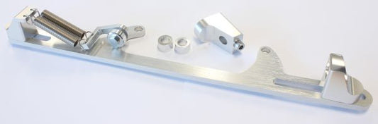 Billet Throttle Cable Bracket 4500 Dominator Style   Silver Finish