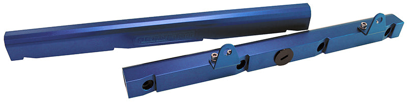 GM LS1 Billet EFI FuelRails - Blue   Suit 14mm Full Length Fuel Injectors, -8ORB Ports