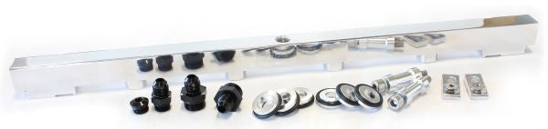 Nissan RB25 Billet EFIFuel Rail - Polished  Suit 14mm 3/4" Length and FullLength Fuel Injectors, -8ORB Ports