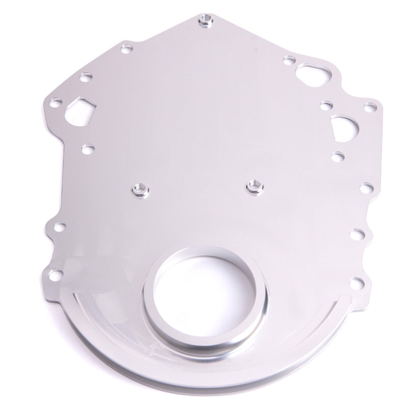 Aeroflow Ford 302-351 Cleveland Billet Timing Cover - Silver Finish  6061-T6 CNC Machined Aluminium