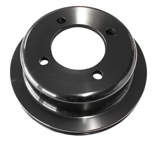 Billet Crankshaft Pulley    Black Finish. Suit Ford 302-351C 4-Bolt