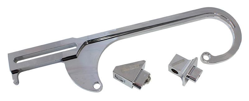 Billet Throttle Cable Bracket 4150 Style    Chrome Finish