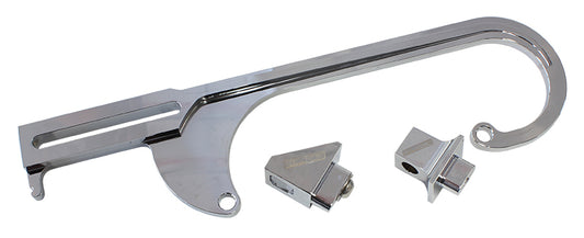 Billet Throttle Cable Bracket 4150 Style    Chrome Finish