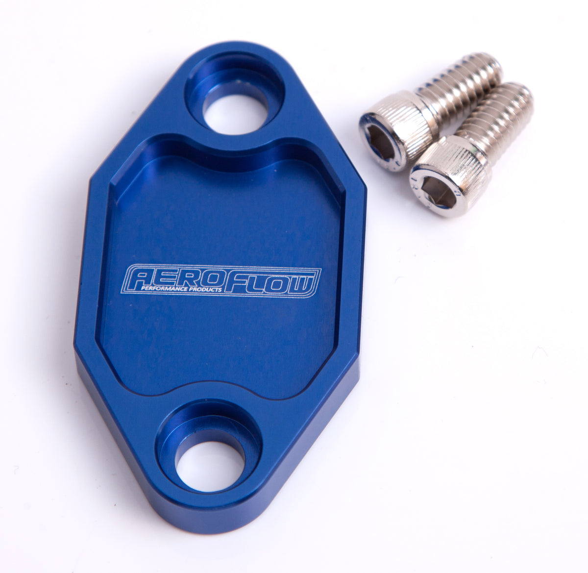 Billet Fuel Pump Block-Off Plate - Blue   Suit Holden