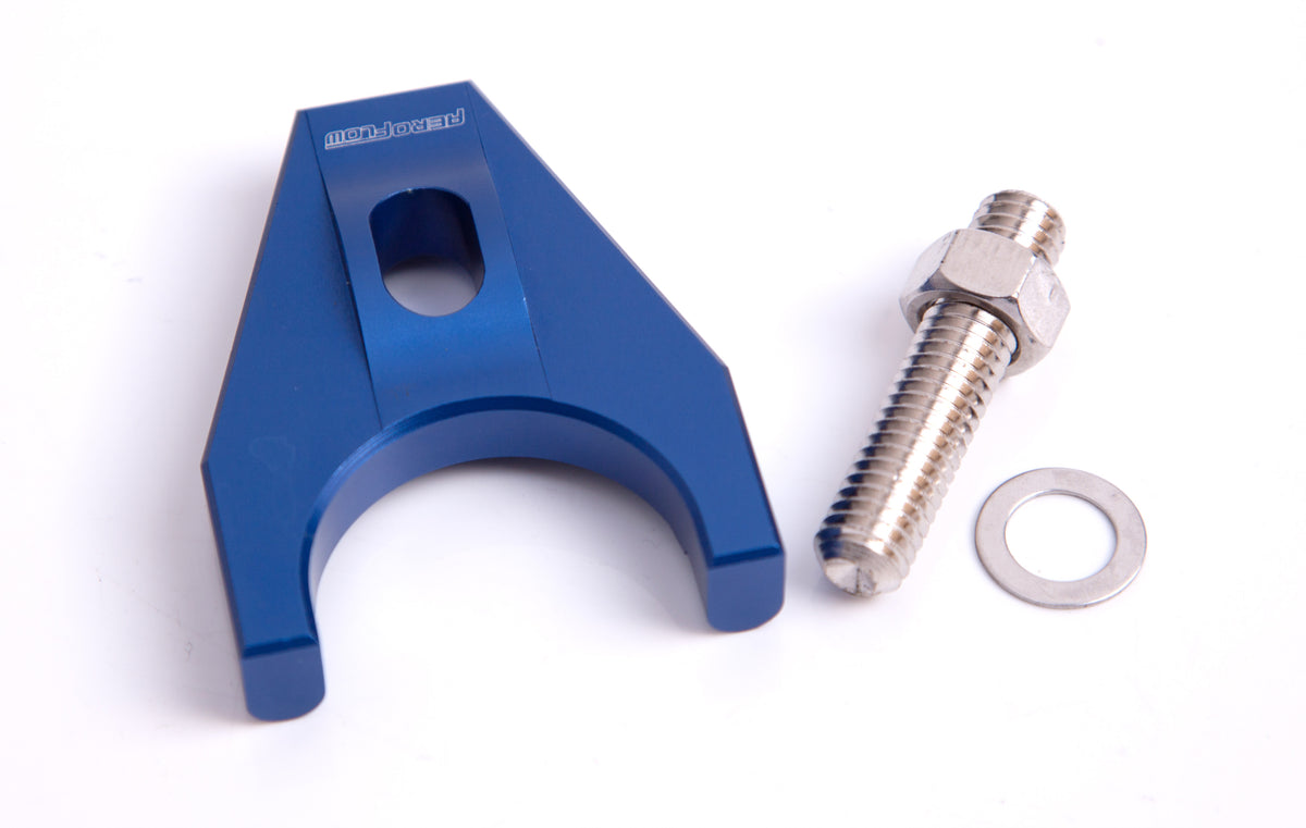 Billet Distributor Hold Down Clamp - Blue    Suit SB and BBChevy