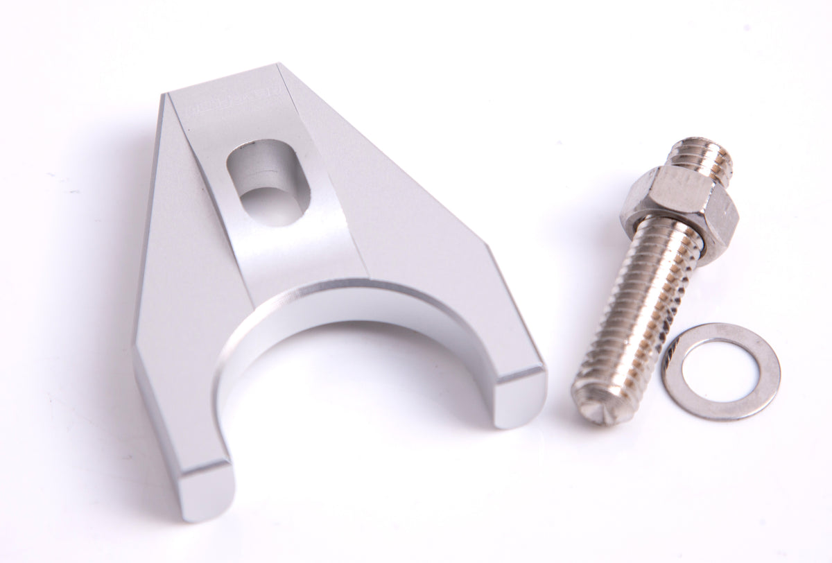 Billet Distributor Hold Down Clamp - Silver    Suit SB and BBChevy
