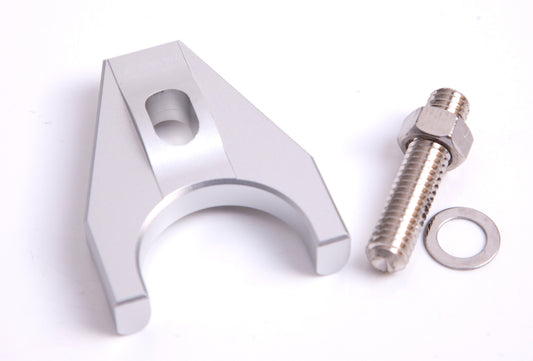 Billet Distributor Hold Down Clamp - Silver    Suit SB and BBChevy