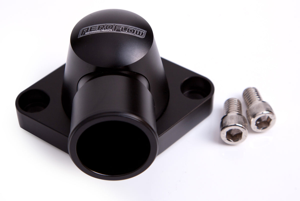 Billet Thermostat Housing - Black   Suit SB, BB Chevy, (Swivel)