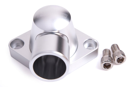 Billet Thermostat Housing - Silver    Suit SB, BB Chevy, (Swivel)