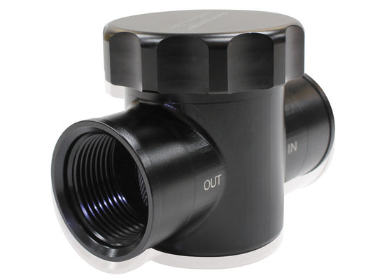 Aeroflow Billet Radiator Filter/Filler   Anodised Black Finish