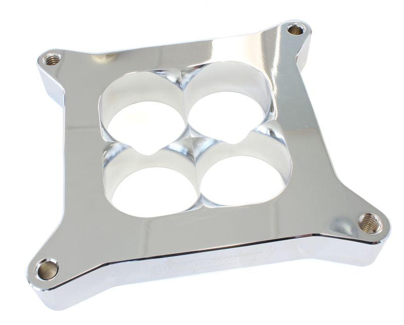 1" Tapered High Velocity Carburettor Spacer   Chrome Finish. Suit 4500 Style Flange