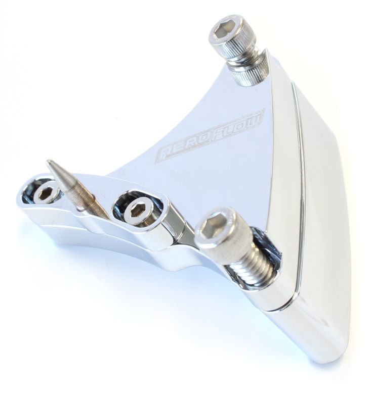 7-1/4" Adjustable Timing Pointer - Chrome   Suits Small Block Chevy