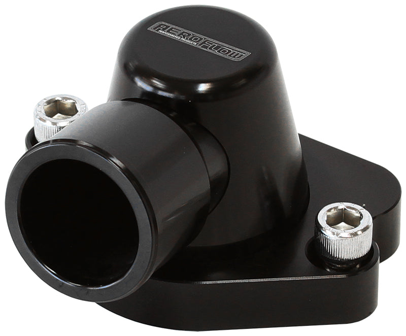 Billet Thermostat Housing - Black   Suit Holden V8 (Swivel. No Heater Outlet)