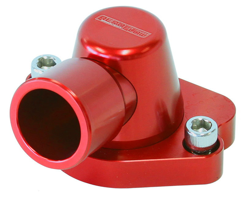 Billet Thermostat Housing - Red   Suit Holden V8 (Swivel. No Heater Outlet)