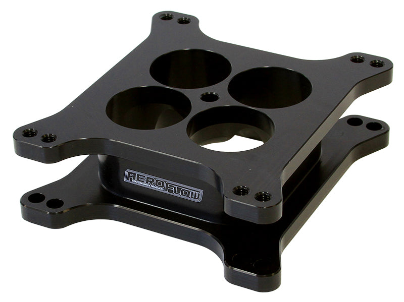 2" Tapered High Velocity Carburettor Spacer   Black Finish. Suit 4150 Style Flange