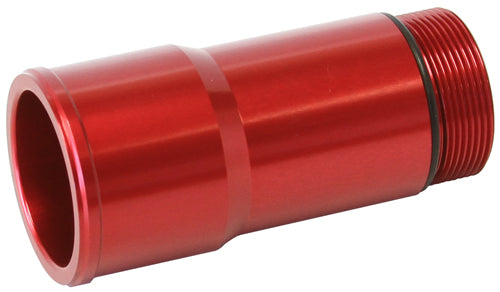 Radiator Hose Adapters - Red   1.5" O.D., 2.75" Length, 1-1/4"-20 thread, fits most electric water pumps