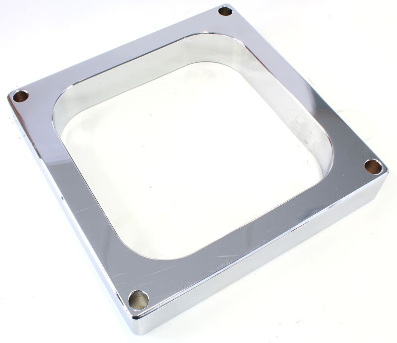 1" Open High Velocity Carburettor Spacer   Chrome Finish. Suit 4500 Style Flange