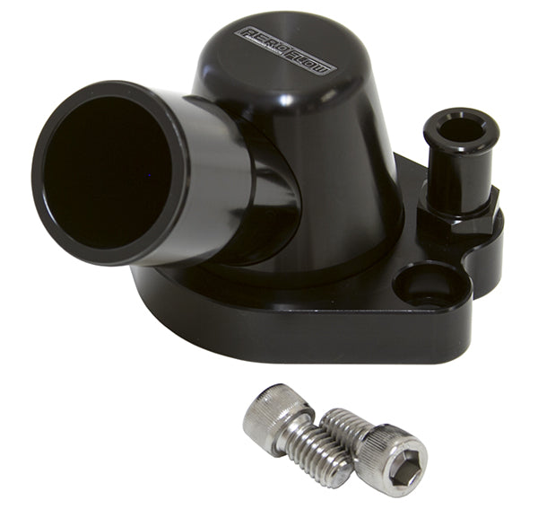 Billet Thermostat Housing - Black   Suit Holden 253-308, with optional heater outlet,