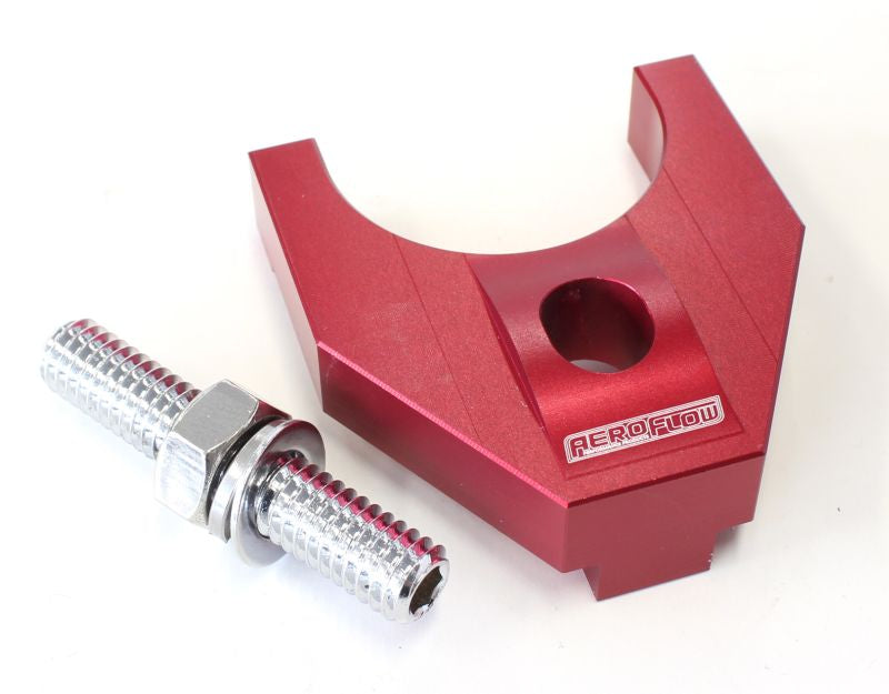 Billet Distributor Hold Down Clamp - Red   Suit Ford 302-351C