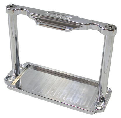 Billet Aluminium Battery Trays   Suit Odyssey ODPC680 battery, Polished finish