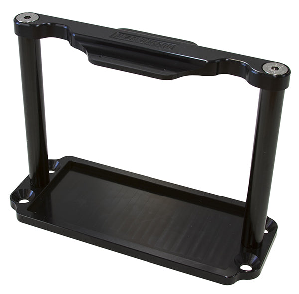 Billet Aluminium Battery Trays   Suit Odyssey ODPC680 battery, Black finish