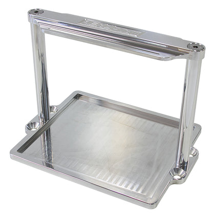 Billet Aluminium Battery Trays   Suit Odyssey ODPC1200 battery, Polished finish