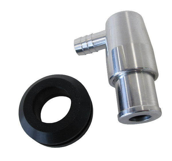 Billet PCV Valve with 3/8" Barb   Polished Finish.